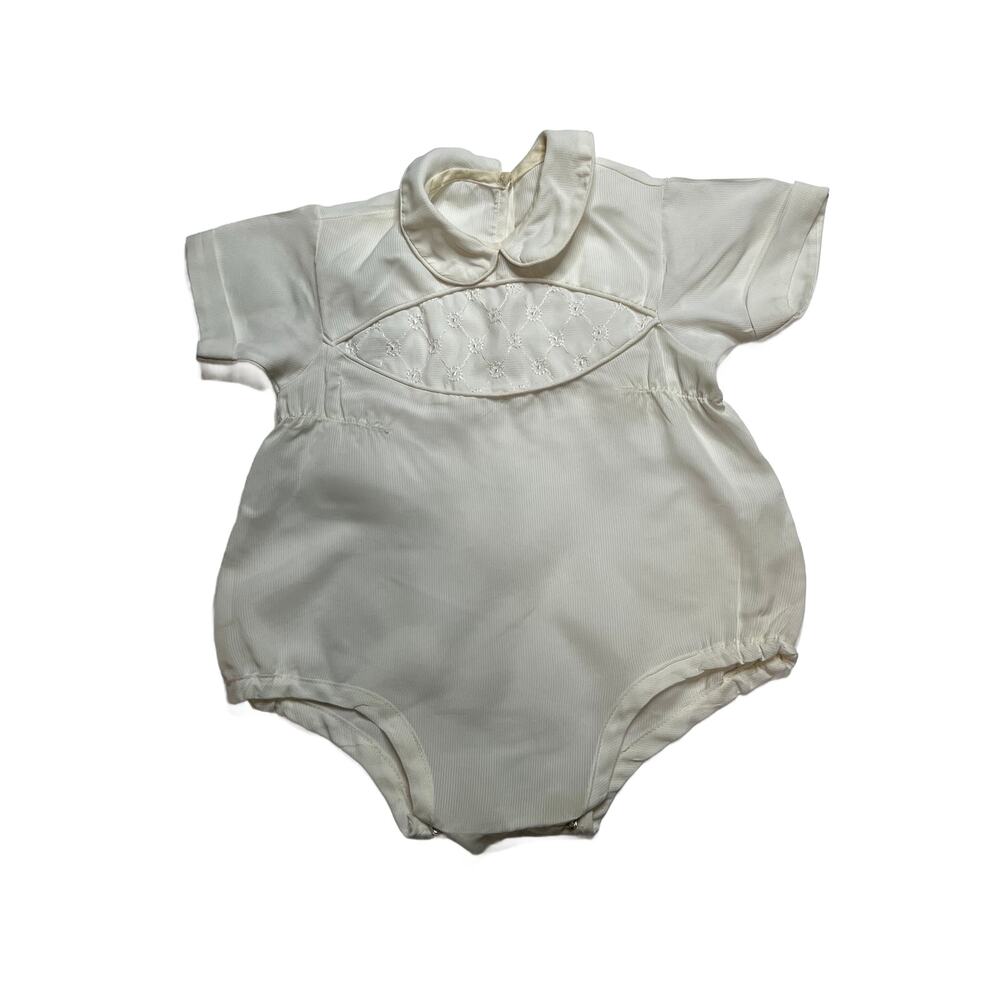 VTG Unisex Polyester Light Weight Snap Crotch Circa 1950's One Piece Romper